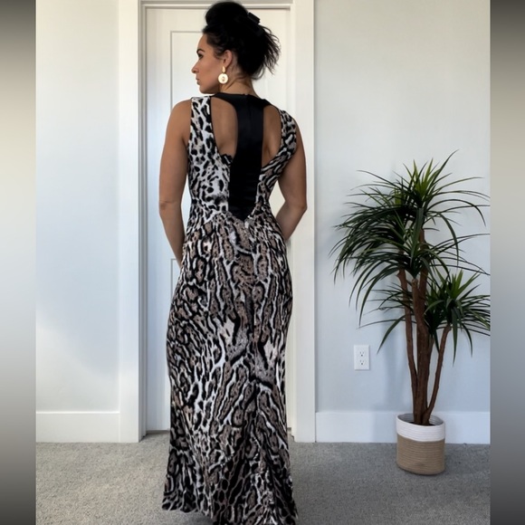 Just Cavalli Leopard Long Formal Dress Size L - Picture 4 of 14
